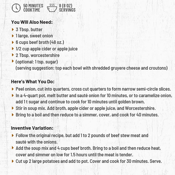 Chicago Bistro French Onion Soup Mix